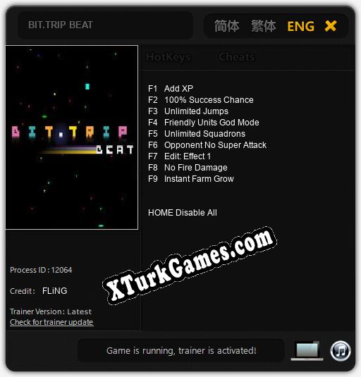BIT.TRIP BEAT: Cheats, Trainer +9 [FLiNG]