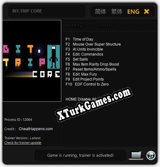 BIT.TRIP CORE: Trainer’ı (V1.0.15)