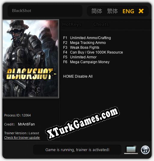 BlackShot: Trainer’ı (V1.0.99)