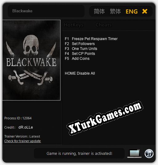 Blackwake: Trainer +5 [v1.2]