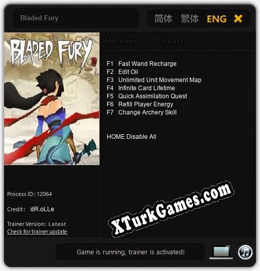 Bladed Fury: Trainer’ı (V1.0.12)