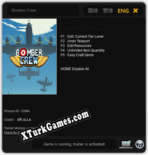 Bomber Crew: Trainer +5 [v1.4]