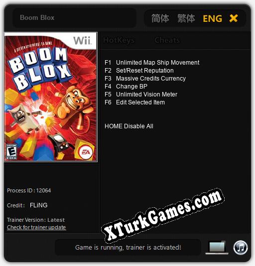 Boom Blox: Trainer’ı (V1.0.42)