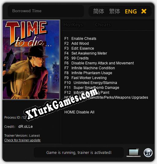 Borrowed Time: Trainer’ı (V1.0.28)