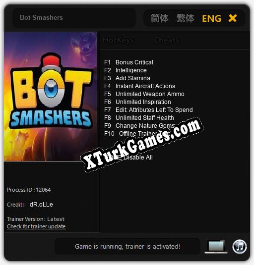 İçin Trainer’ı Çıktı Bot Smashers [v1.0.2]