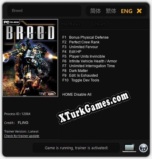 İçin Trainer’ı Çıktı Breed [v1.0.8]