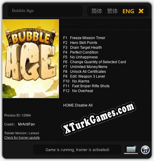 Bubble Age: Trainer +12 [v1.4]