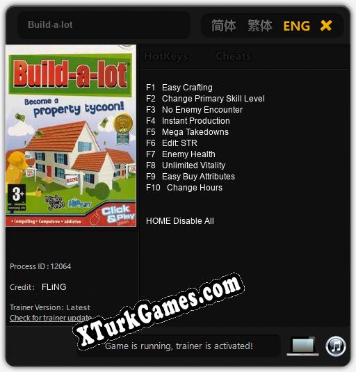 İçin Trainer’ı Çıktı Build-a-lot [v1.0.8]