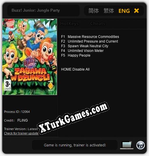 Buzz! Junior: Jungle Party: Trainer +5 [v1.8]