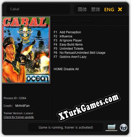 Cabal: Cheats, Trainer +7 [MrAntiFan]
