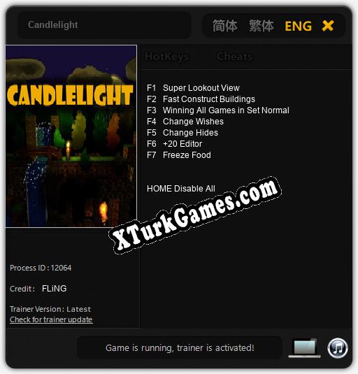 Candlelight: Trainer’ı (V1.0.13)