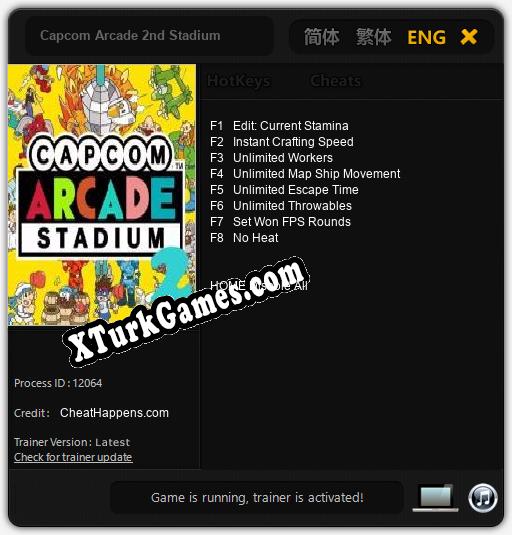 Capcom Arcade 2nd Stadium: Trainer’ı (V1.0.35)