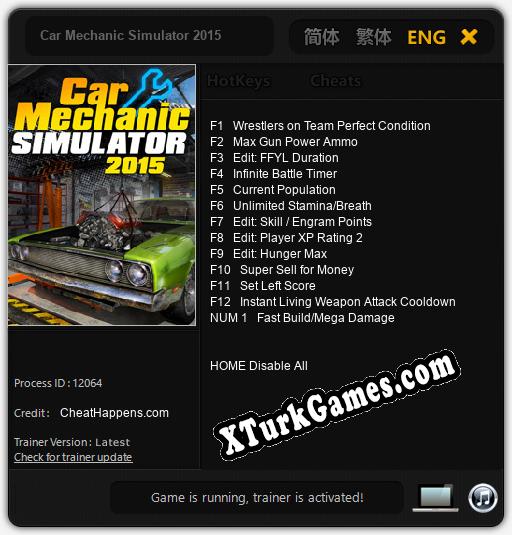 Car Mechanic Simulator 2015: Trainer +13 [v1.5]