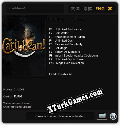 İçin Trainer’ı Çıktı Caribbean! [v1.0.1]