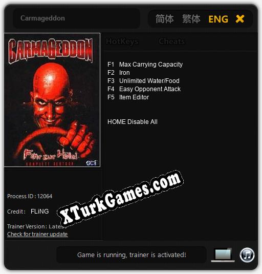 Carmageddon: Cheats, Trainer +5 [FLiNG]