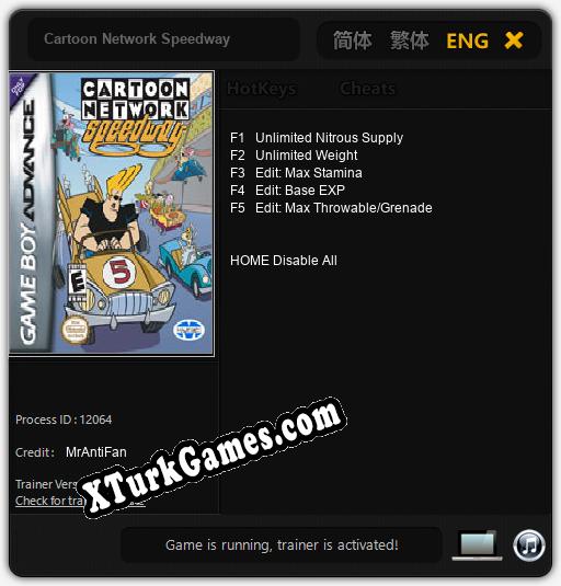 Cartoon Network Speedway: Cheats, Trainer +5 [MrAntiFan]
