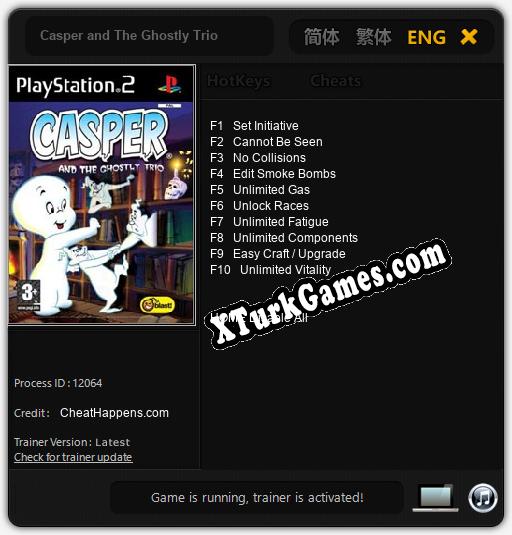 Casper and The Ghostly Trio: Trainer +10 [v1.6]