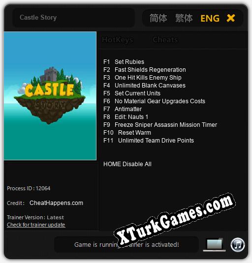 Castle Story: Trainer +11 [v1.2]