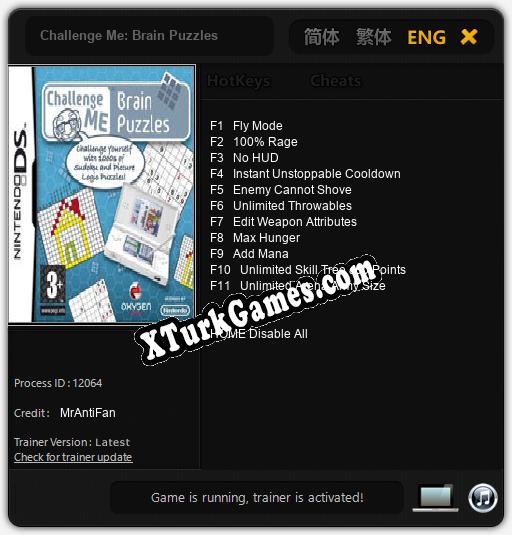 İçin Trainer’ı Çıktı Challenge Me: Brain Puzzles [v1.0.4]