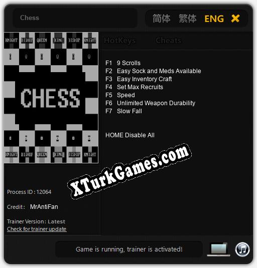 Chess: Trainer +7 [v1.8]