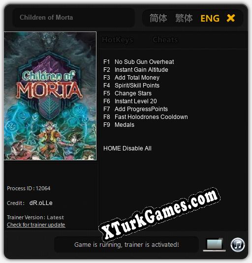 Children of Morta: Trainer’ı (V1.0.14)