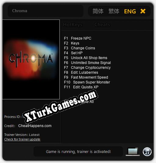 Chroma: Trainer +11 [v1.3]