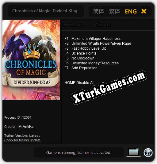 Chronicles of Magic: Divided Kingdoms: Trainer’ı (V1.0.86)