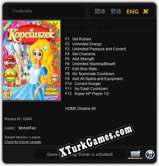 Cinderella: Trainer +12 [v1.5]