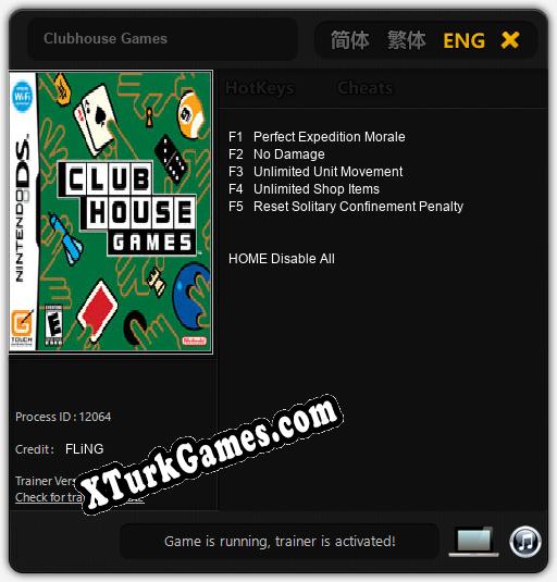 İçin Trainer’ı Çıktı Clubhouse Games [v1.0.2]
