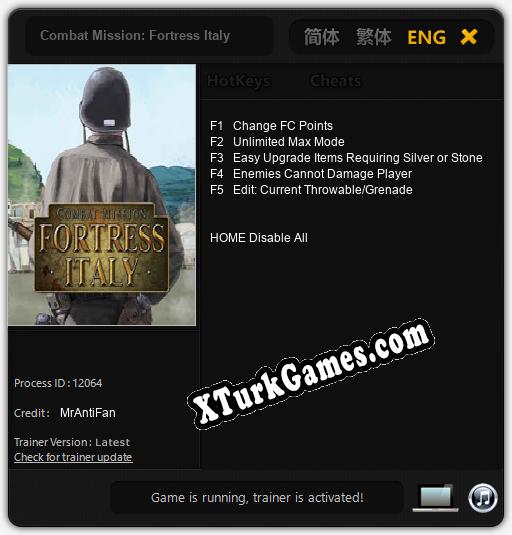 Combat Mission: Fortress Italy: Cheats, Trainer +5 [MrAntiFan]