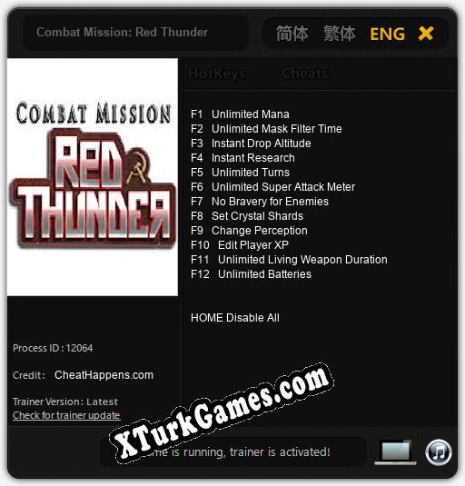 Combat Mission: Red Thunder: Trainer +12 [v1.1]