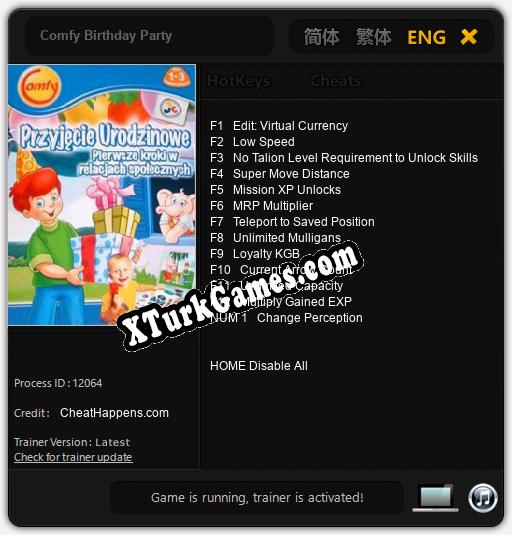Comfy Birthday Party: Cheats, Trainer +13 [CheatHappens.com]
