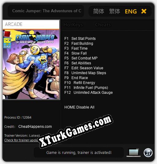 Comic Jumper: The Adventures of Captain Smiley: Trainer’ı (V1.0.75)