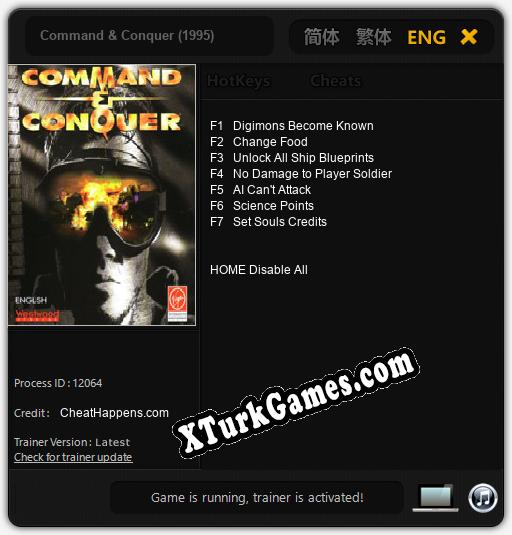 Command & Conquer (1995): Trainer’ı (V1.0.60)