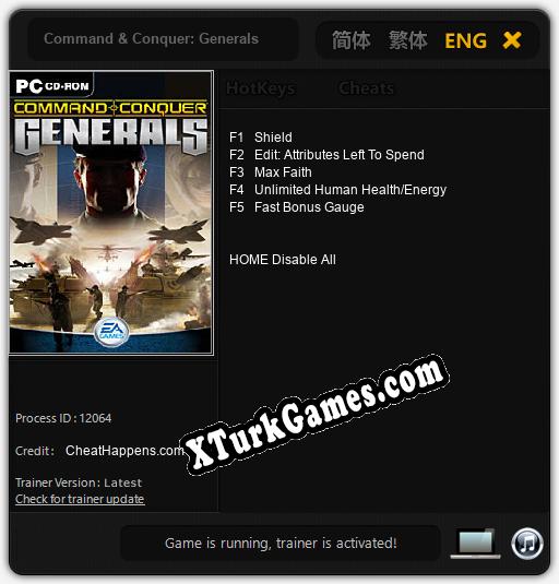 Command & Conquer: Generals: Trainer’ı (V1.0.11)