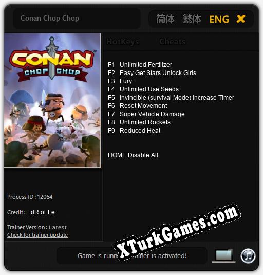 Conan Chop Chop: Trainer’ı (V1.0.44)
