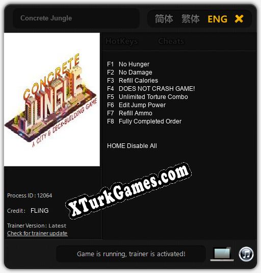 Concrete Jungle: Trainer’ı (V1.0.43)