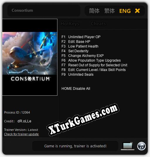 Consortium: Trainer +9 [v1.4]