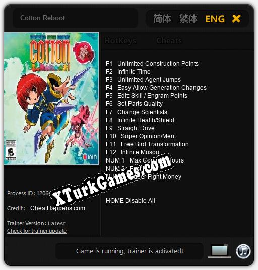 Cotton Reboot: Trainer +15 [v1.8]
