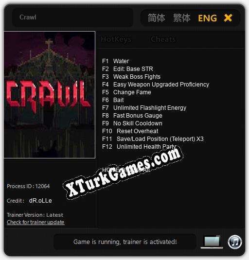 İçin Trainer’ı Çıktı Crawl [v1.0.6]