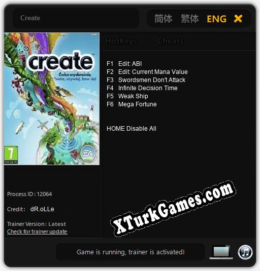 Create: Trainer +6 [v1.1]