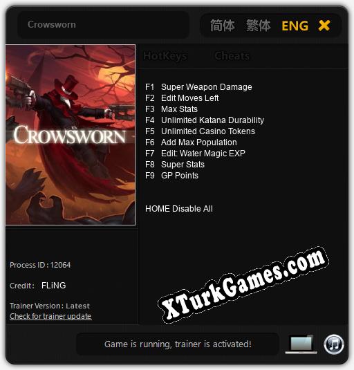 Crowsworn: Cheats, Trainer +9 [FLiNG]