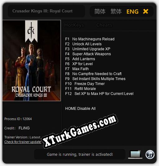 Crusader Kings III: Royal Court: Trainer’ı (V1.0.82)