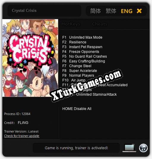 Crystal Crisis: Cheats, Trainer +13 [FLiNG]