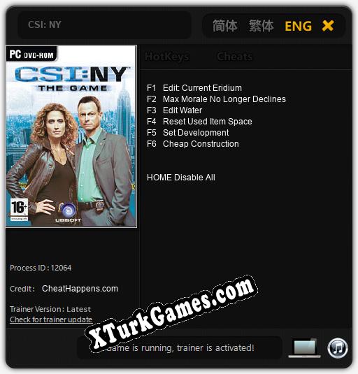 CSI: NY: Trainer’ı (V1.0.62)