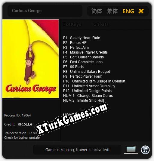 Curious George: Cheats, Trainer +14 [dR.oLLe]