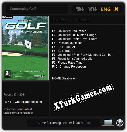 Customplay Golf: Trainer +10 [v1.2]