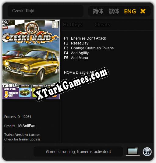 Czeski Rajd: Cheats, Trainer +5 [MrAntiFan]