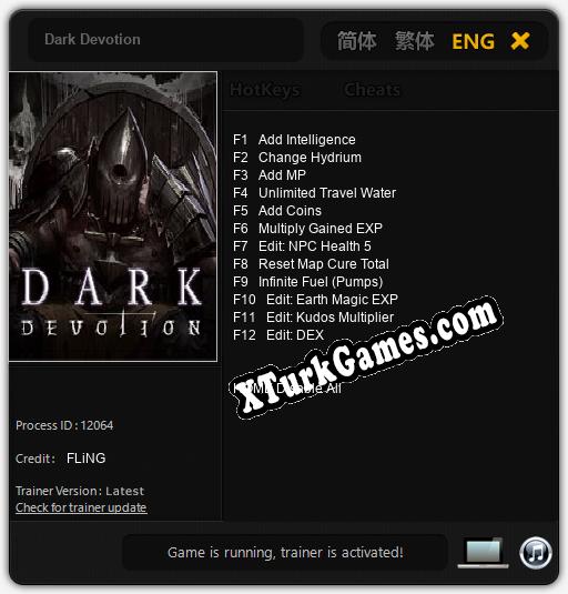 Dark Devotion: Trainer +12 [v1.9]