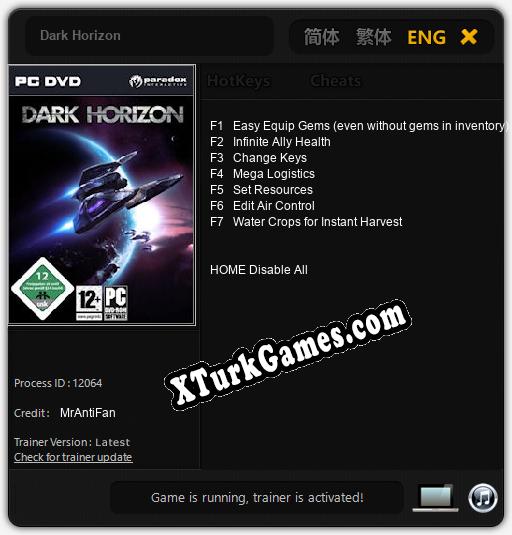 Dark Horizon: Cheats, Trainer +7 [MrAntiFan]